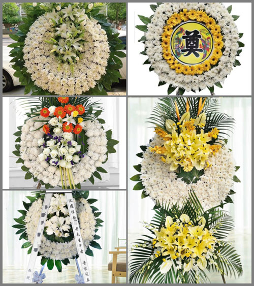 山东青岛平度市南村镇亭兰西南街村花圈速递